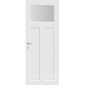 МДФ двери из массива наружные входные двери белые с стеклом Вставить